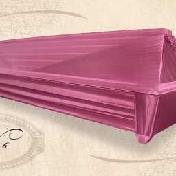 Preview image for  Draped wooden coffin Nr.6