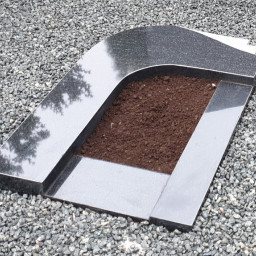 Preview image for  Granite gravestone for urns with a curved line