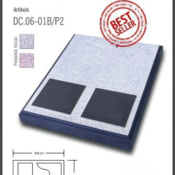 Preview image for  Closed concrete gravestone with a granite plaque