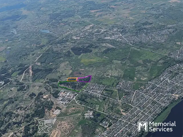 Grīvas Kapi Daugavpilī - Skats no 800 Metru Augstuma