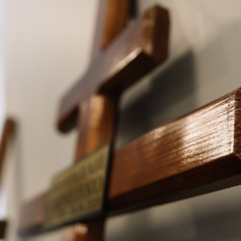 Wooden crosses for funerals