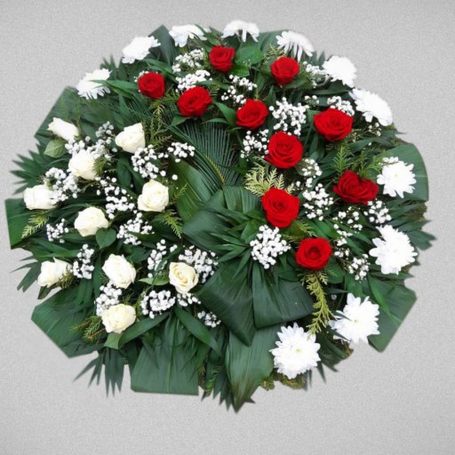 Floral wreath for a farewell ceremony