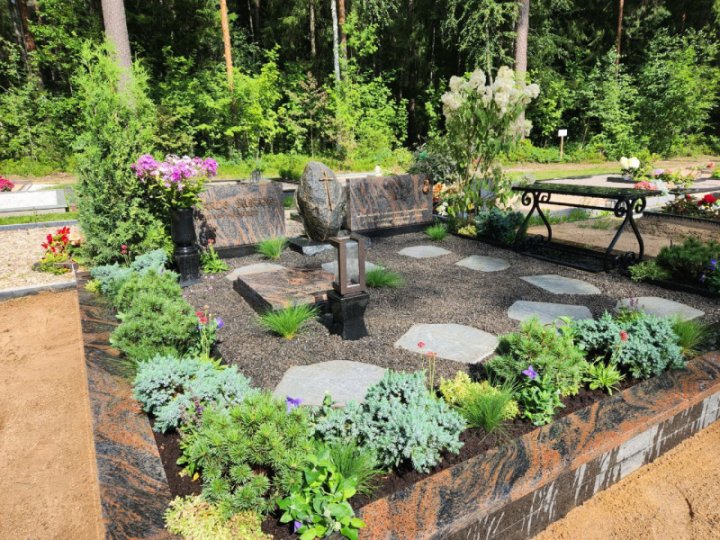 Fully equipped family burial site