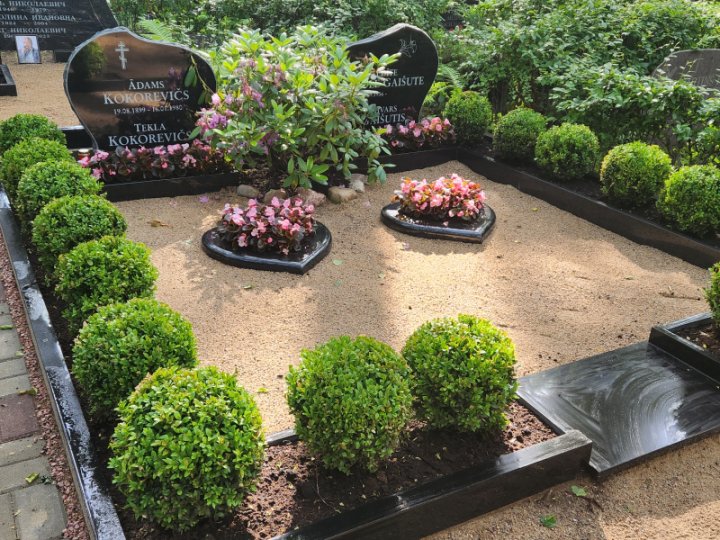 Grave site beautification and greening