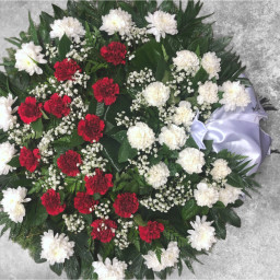 Preview image for  Wreath for funeral with carnation flowers