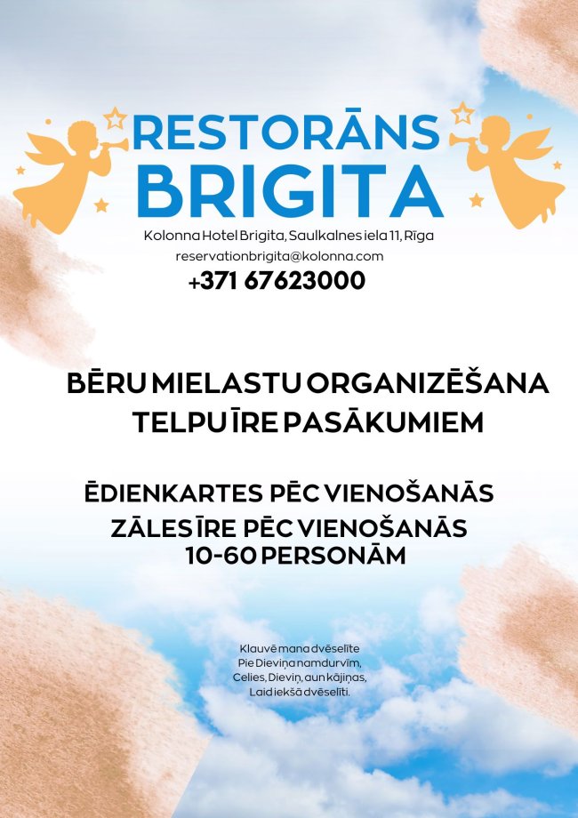 Menu — Restaurant Brigita