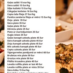 Preview image for  Main Menu for the Funeral Repast