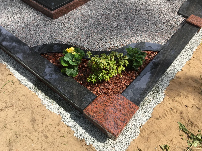 Granite perimeter curb