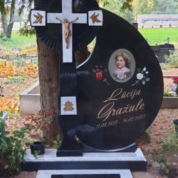 Preview image for  Granite funerary monument with a Catholic cross