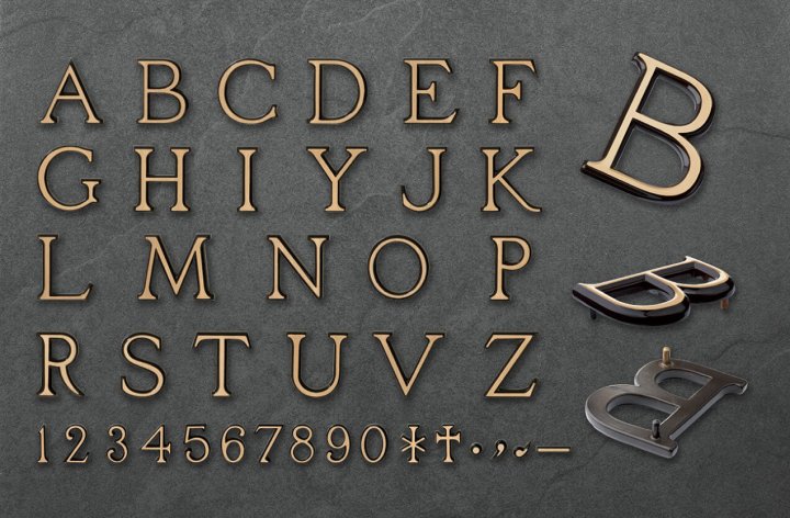 Letters Lydian Bronzo