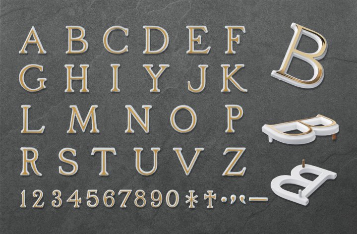 Letters Lydian Uniblanc