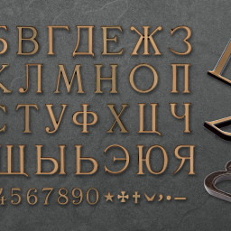 Preview image for  Letters and numbers Romano Cirillico (Cyrillic)