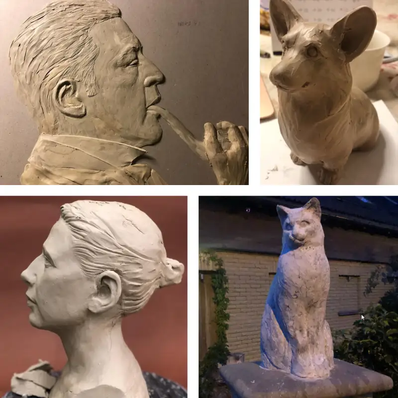 Piemiņas statuetes kapsētām no mākslinieces Jūlijas Terentjevas