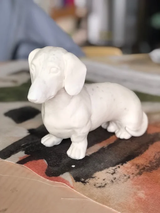 🐾 Piemiņas suņu skulptūras pēc līdzības – Jūlijas Terentjevas roku darbs