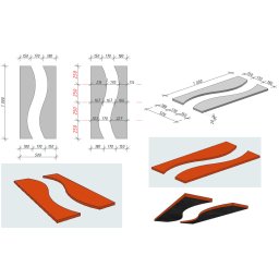 Preview image for  Vilnis 2 - Granīta piemiņas plāksne bez gravējumiem ar šauru vertikālo izgriezumu