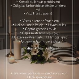 Preview image for  Funeral repast menu in Bolderaja - 25 eur