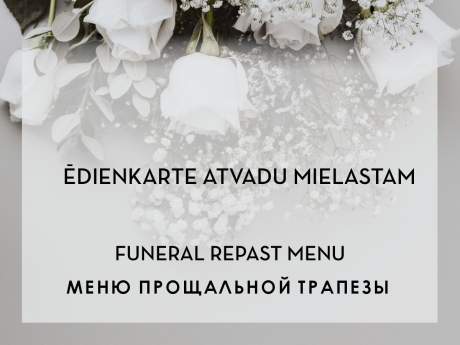 Atvadu mielasta ēdienkarte