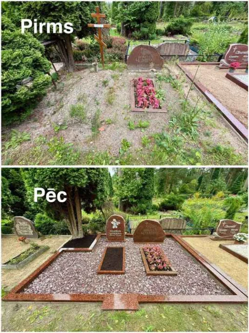 Pirms un pēc labiekārtšanas