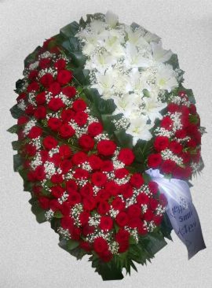 Laivas Sarkanās rozes ar baltajām lilijām   Nr.31