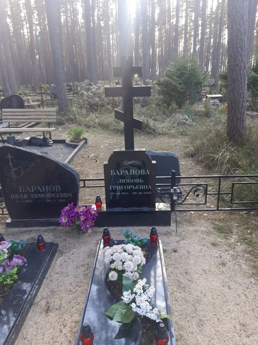 Изготовление и установка памятника с гранитным крестом