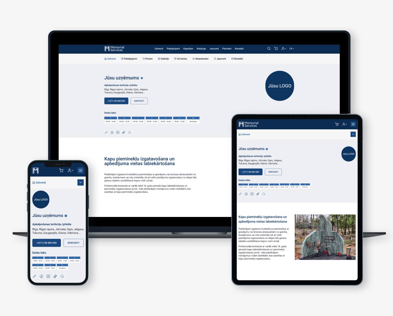 MemorialServices — Your Partner in the Digital Environment. Join the Largest Portal of Funeral Services in Latvia